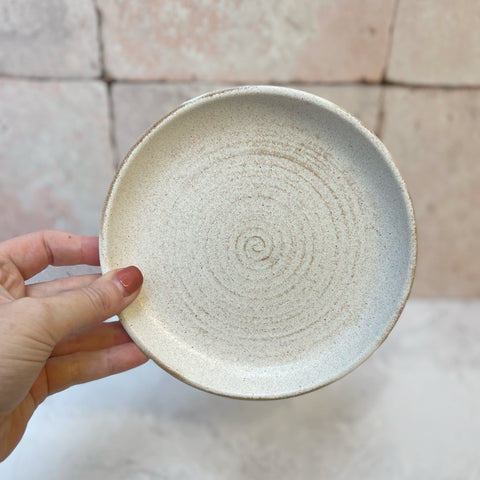 Swirly handmade ceramic plate