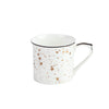 White & gold china mug