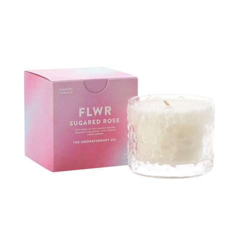 FLWR Sugared Rose Candle