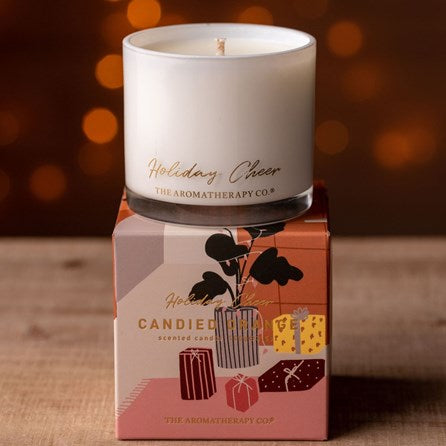 Candied orange Christmas Candle