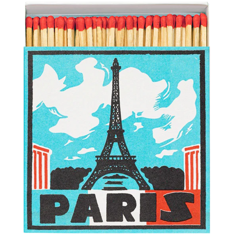 Paris screenprinted matches