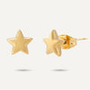 star stud earrings - gold