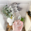 clear curvy glass vase