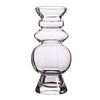 clear curvy glass vase