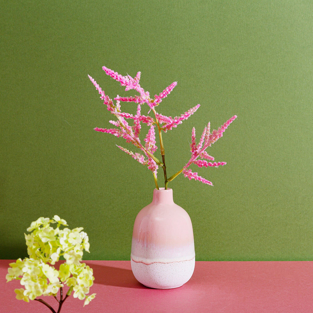 ceramic bud vase - pink