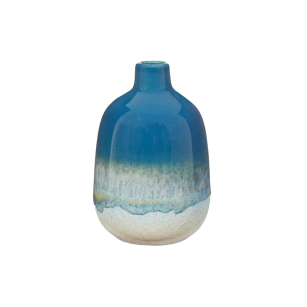 ceramic bud vase - blue