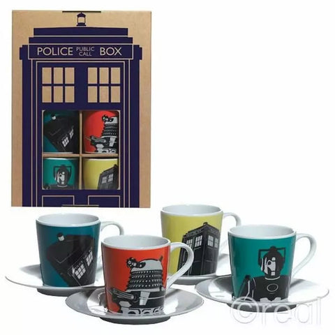 Doctor who espresso cups in box