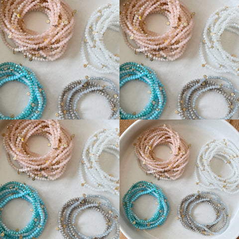 Beaded bracelet - choice of colours