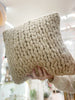 Heavy knit oatmeal cushion