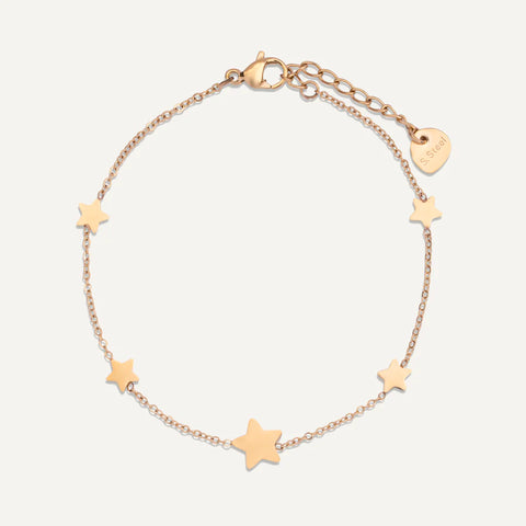 Star chain bracelet gold