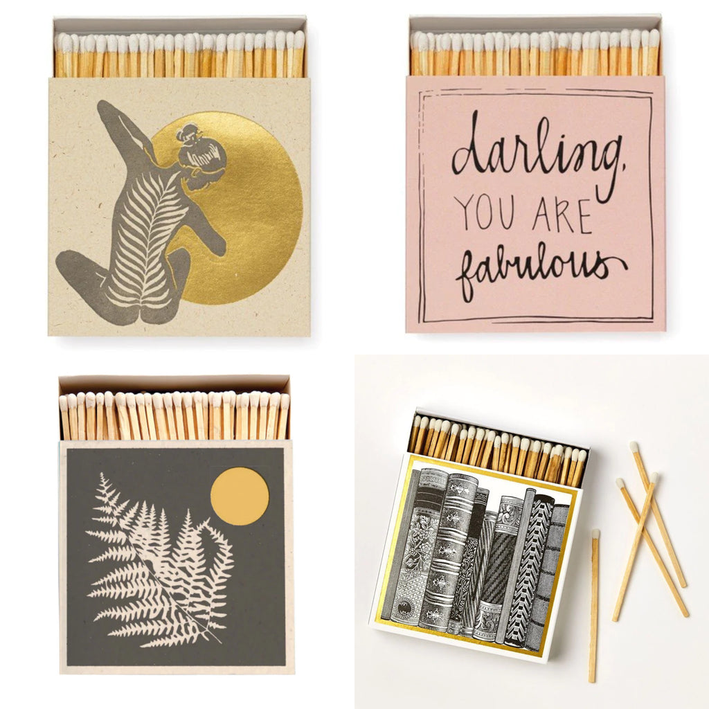 Archivist letterpress matches - choice of designs