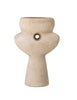 Ngoie cream stoneware vase with hole