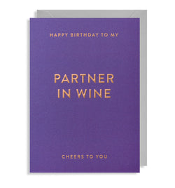 Partner in Wine card