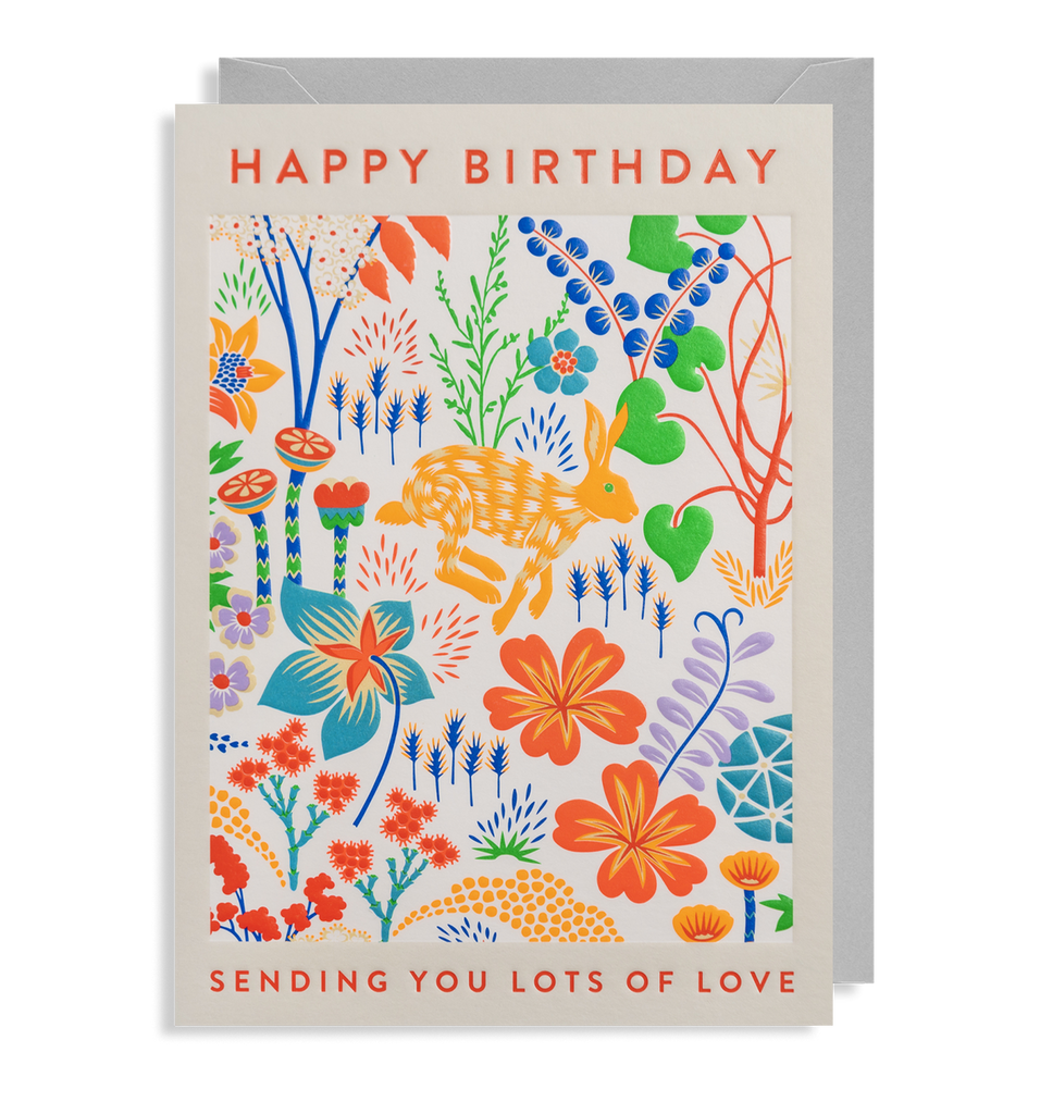 Folk Birthday card