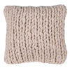 Heavy knit oatmeal cushion