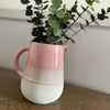 Glazed pink jug